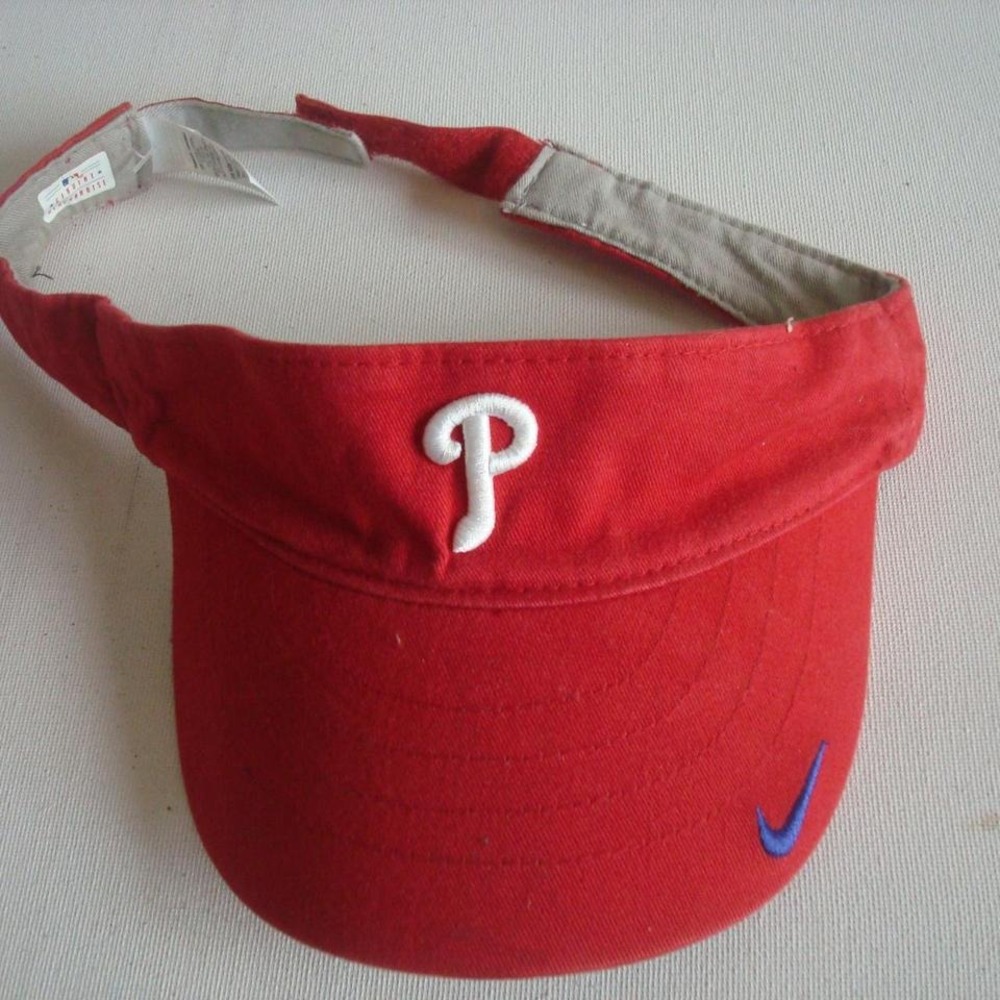 PHILLIES NIKE VISOR HAT CAP VINTAGE 00S Y2K M2